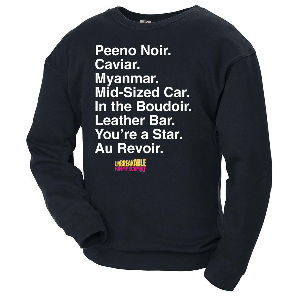 Unbreakable Kimmy Schmidt Peeno Noir Crew Neck Sweatshirt