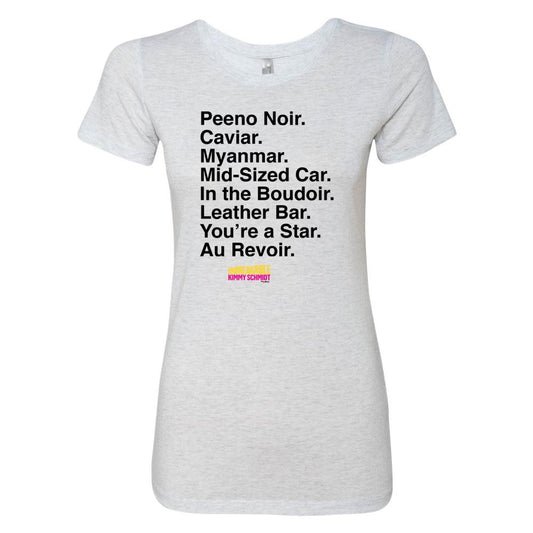 Unbreakable Kimmy Schmidt Titus Peeno Noir Women's Tri-Blend Short Sleeve T-Shirt-0