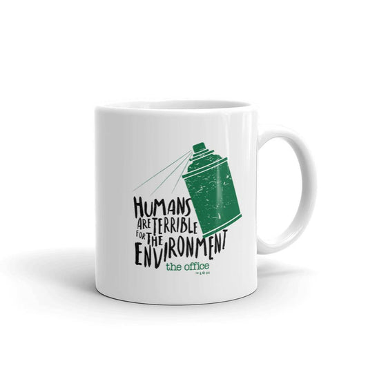 The Office Humans Are Terrible for the Environment  White Mug-3