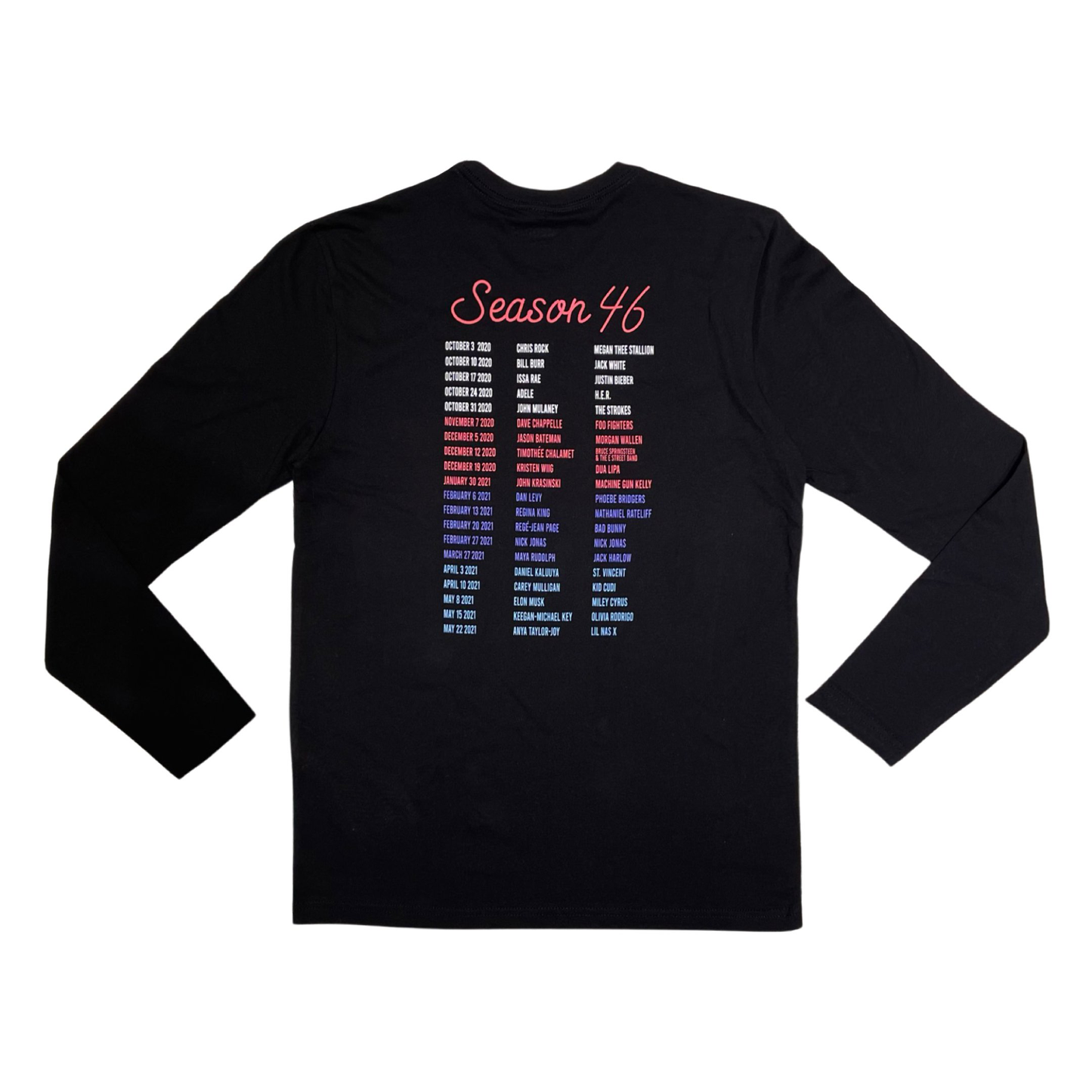 First-Ever SNL Full Season 46 Long Sleeve Tee