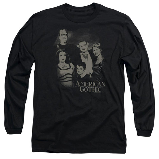 The Munsters American Gothic Long Sleeve T-Shirt-0