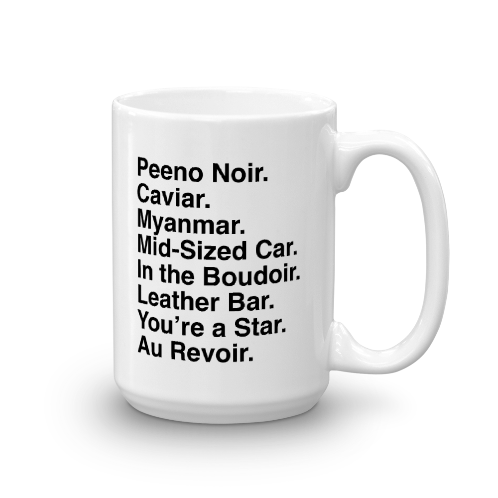 Unbreakable Kimmy Schmidt Titus Peeno Noir White Mug