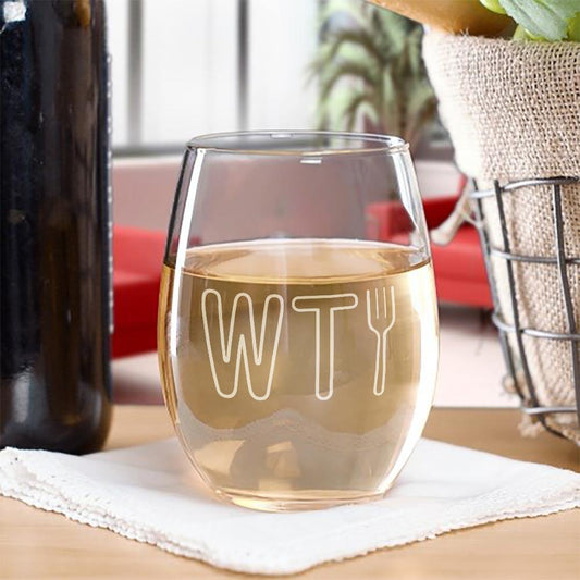 The Good Place WTFork Stemless Wine Glass-0