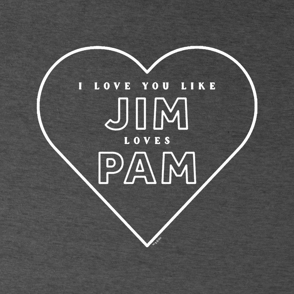 The Office Jim Loves Pam Hooded Sweatshirt