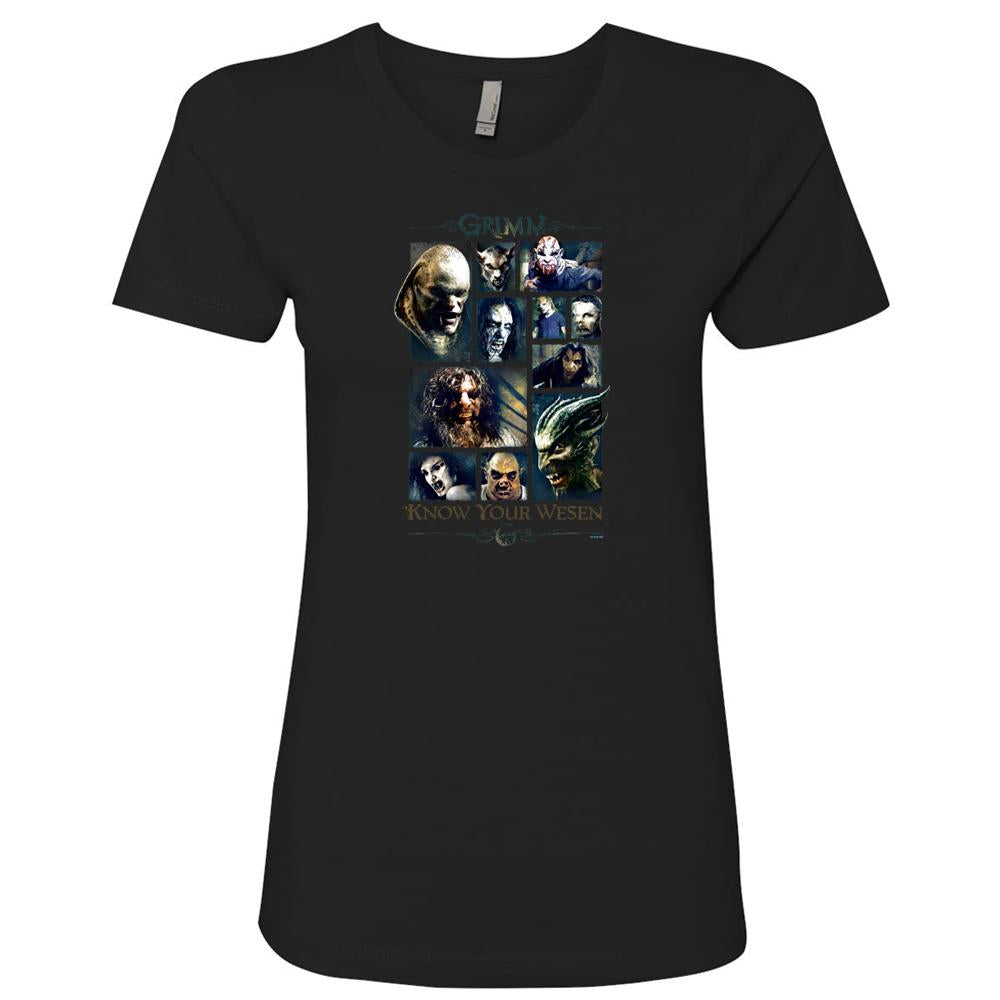 Grimm Know Your Wesen Women's Short Sleeve T-Shirt