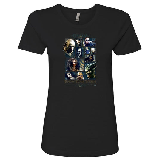 Grimm Know Your Wesen Women's Short Sleeve T-Shirt-0