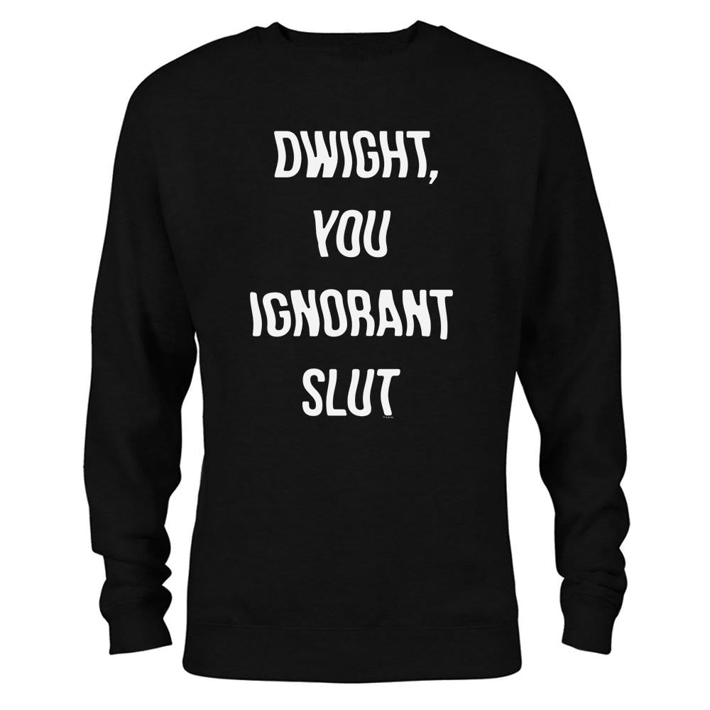 The Office Dwight You Ignorant Slut Crew Neck Sweatshirt