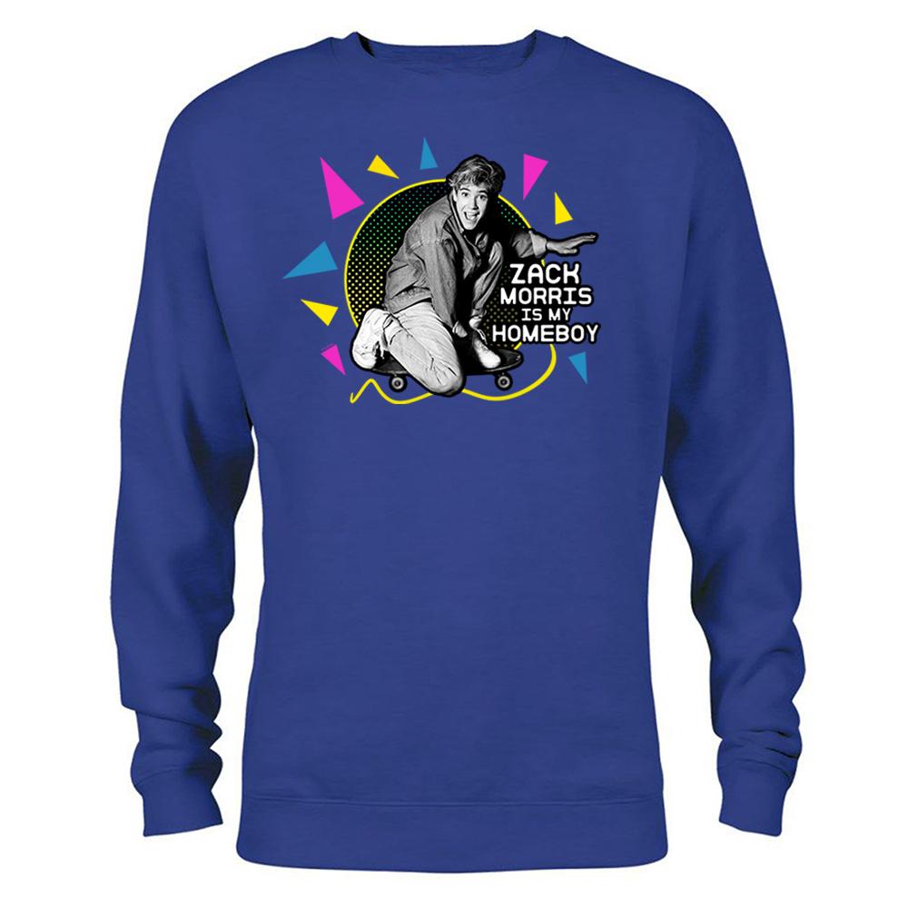 Saved By The Bell Zack Morris is my Homeboy Crew Neck Sweatshirt