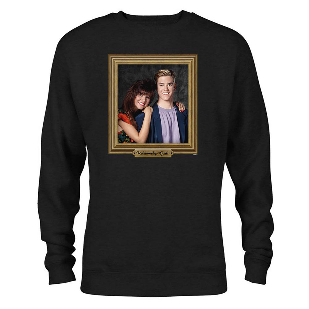 Saved By The Bell Relationship Goal Crew Neck Sweatshirt