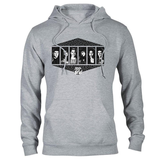 Saved By The Bell Black and White Cast Hooded Sweatshirt