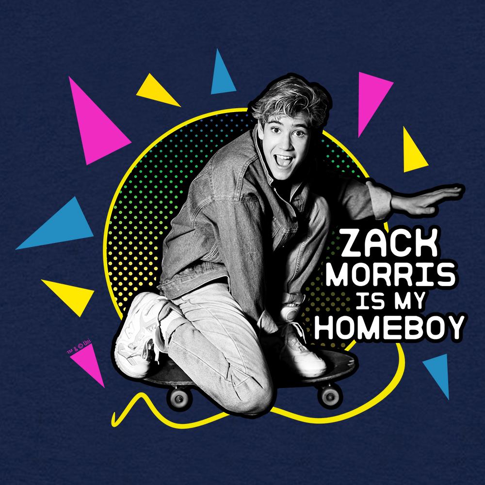 Saved By The Bell Zack Morris is my Homeboy Hooded Sweatshirt