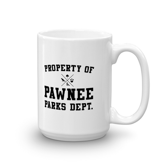 Parks and Recreation Property of Pawnee White Mug-0