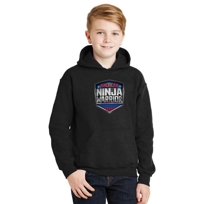 American Ninja Warrior 3D Logo Kids Hoodie