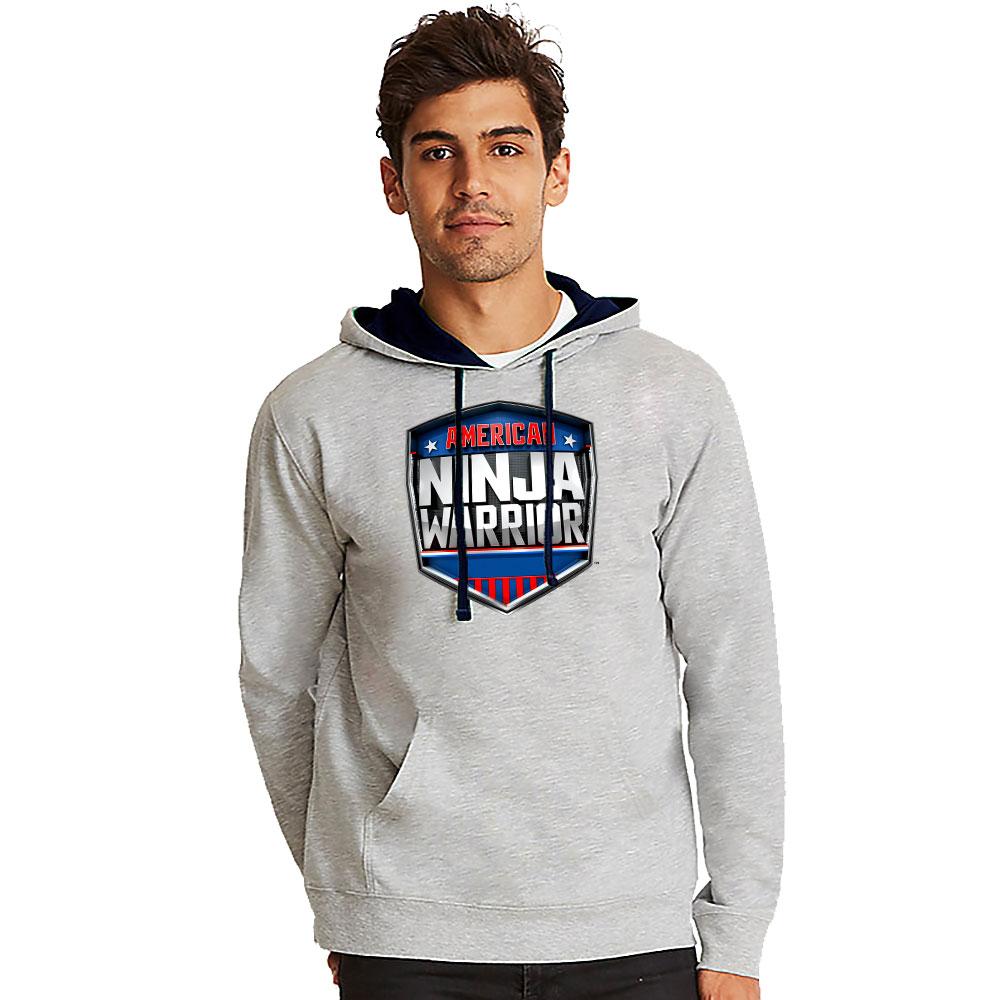 American Ninja Warrior Grey & Black Pullover Hoodie