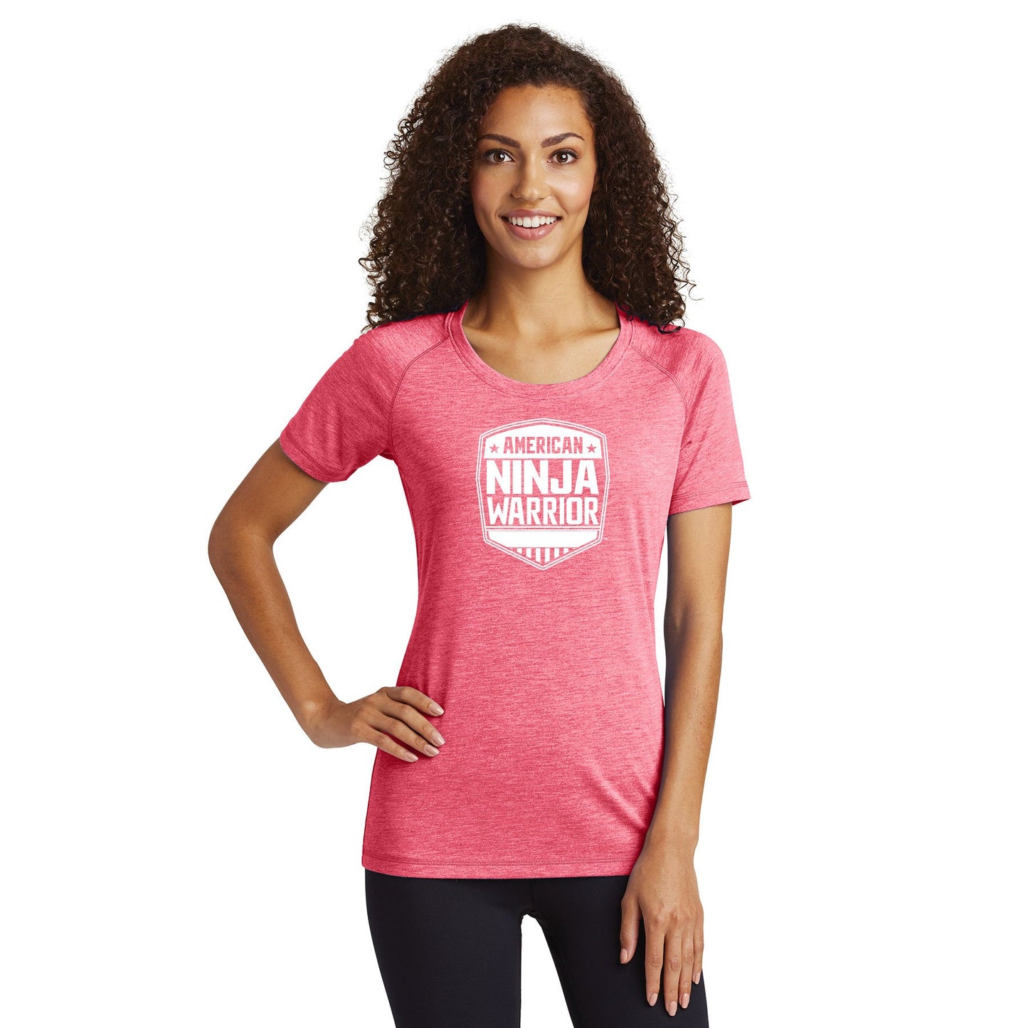 American Ninja Warrior Women's Pink Performance T