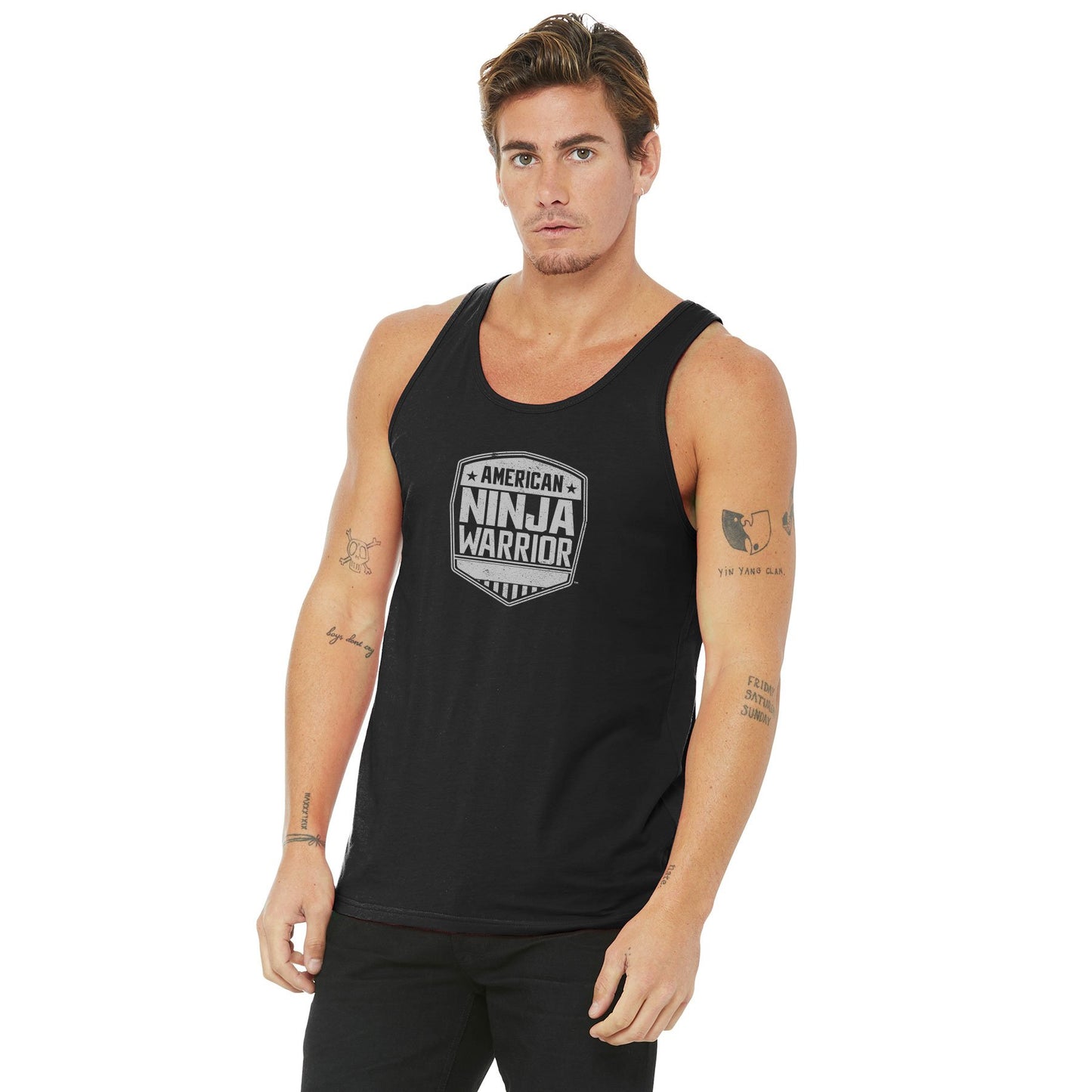 American Ninja Warrior Men's Black Tank