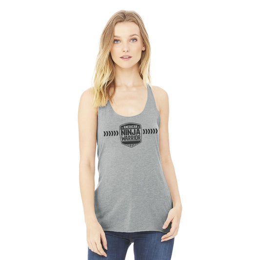 American Ninja Warrior Women's Grey Cotton Tank-0