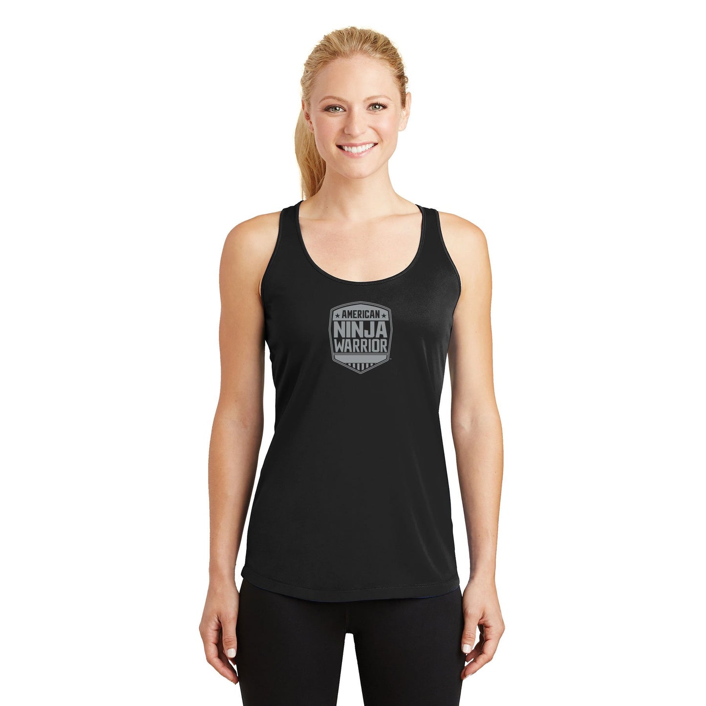 American Ninja Warrior Women's Black Performance Tank