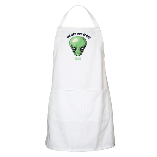 Ancient Aliens We are Not Alone Apron - With Pockets-0