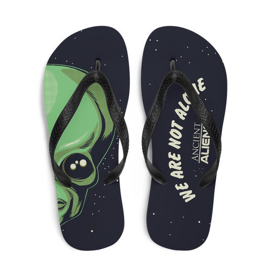 Ancient Aliens We Are Not Alone Adult Flip Flops-0