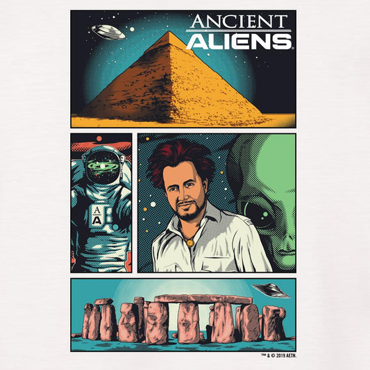 Ancient Aliens Comic Page Long Sleeve T-Shirt-1