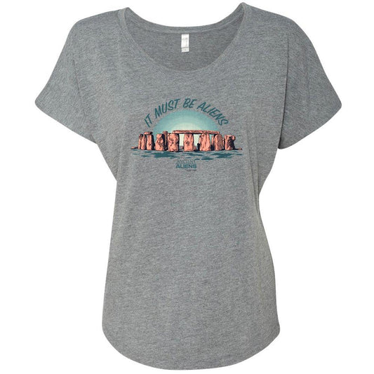 Ancient Aliens It Must Be Aliens Women's Tri-Blend Dolman