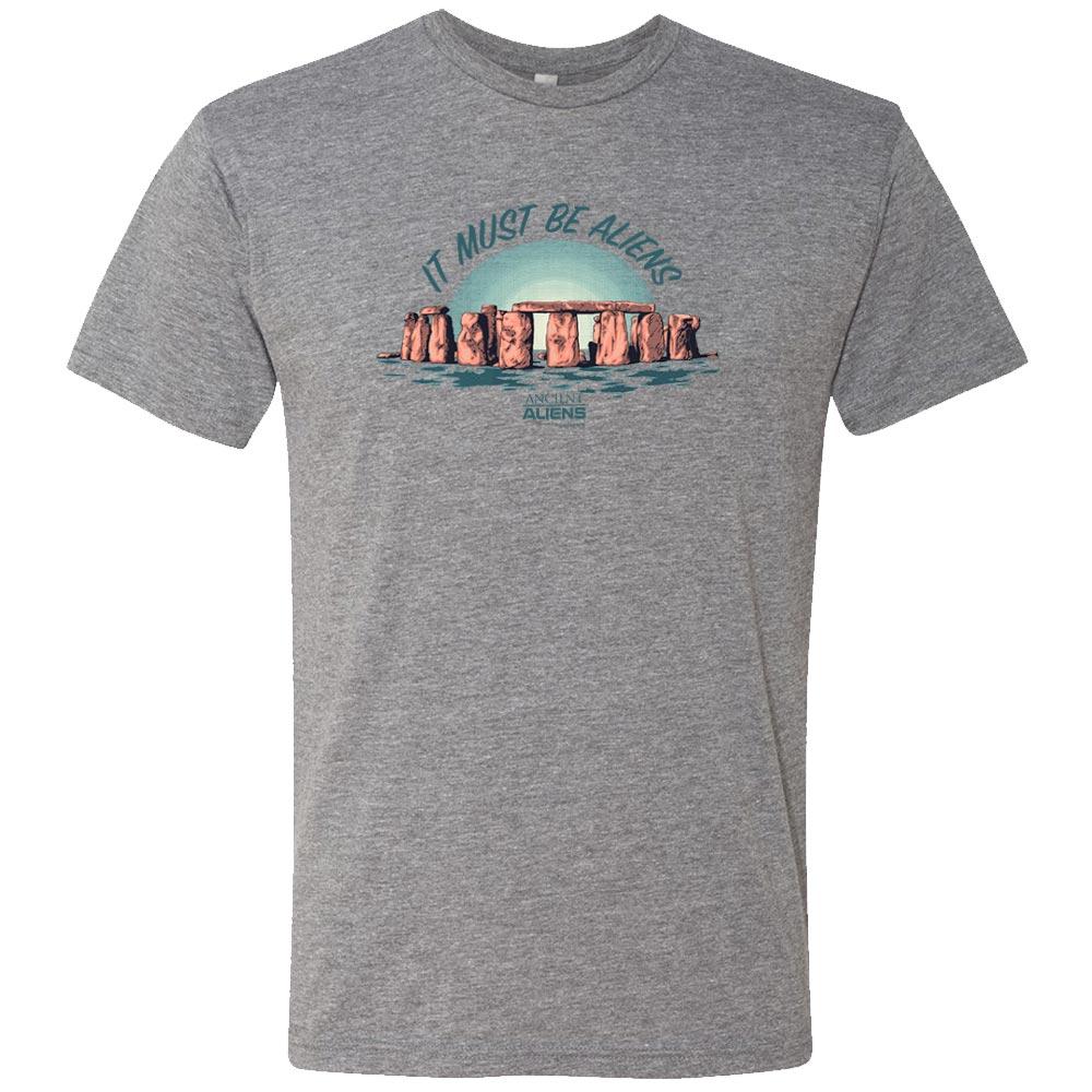 Ancient Aliens It Must Be Aliens Men's Tri-Blend Short Sleeve T-Shirt