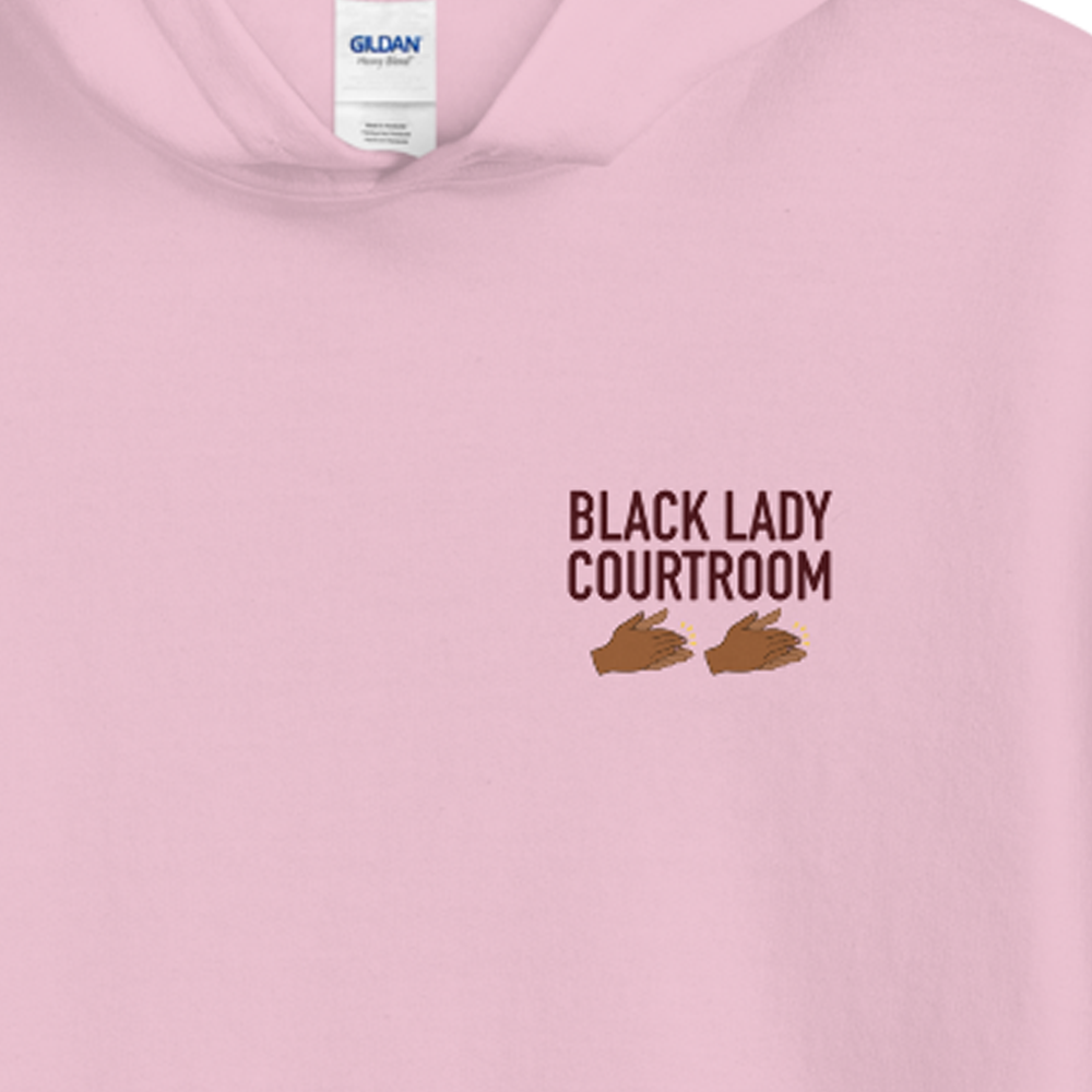 A Black Lady Sketch Show Black Lady Courtroom Fleece Hooded Sweatshirt