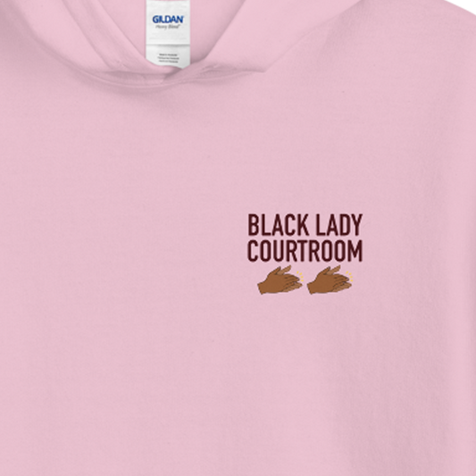 A Black Lady Sketch Show Black Lady Courtroom Fleece Hooded Sweatshirt-3