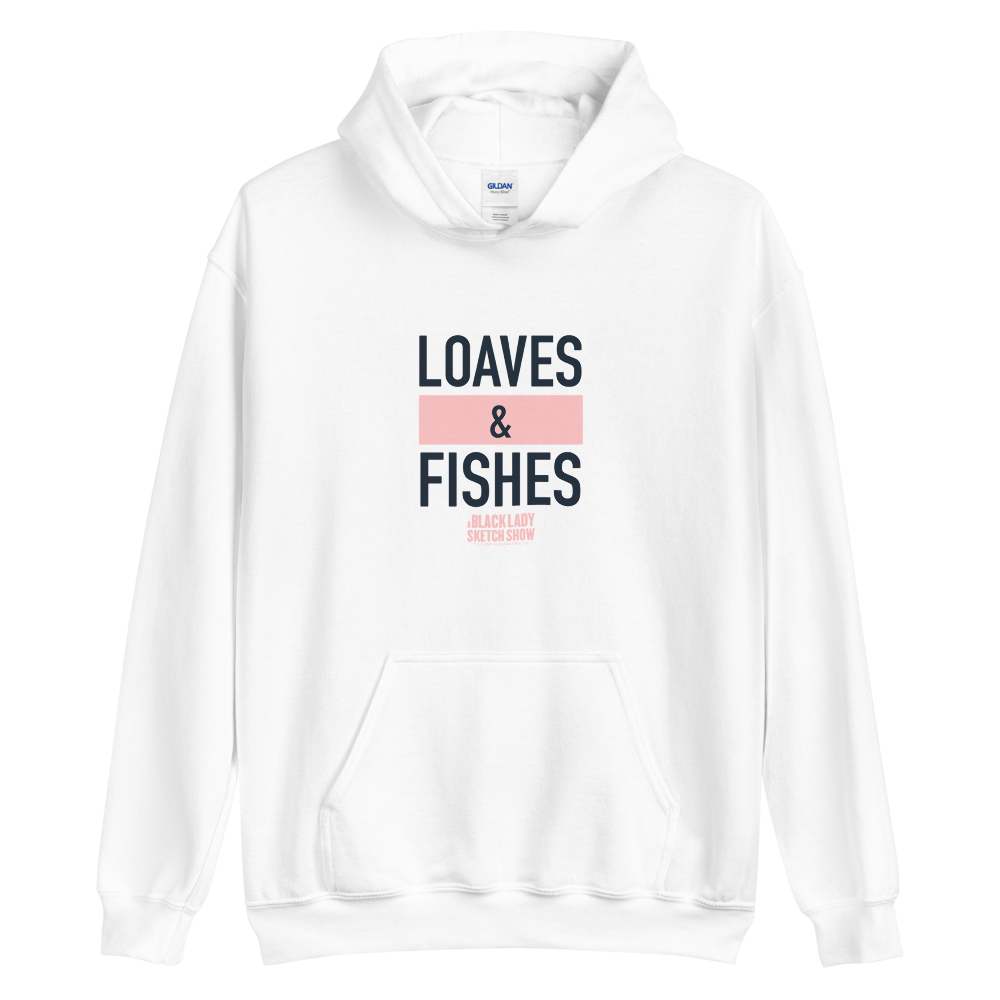 A Black Lady Sketch Show Loaves & Fishes Fleece Hooded Sweatshirt