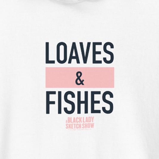 A Black Lady Sketch Show Loaves & Fishes Fleece Hooded Sweatshirt-1