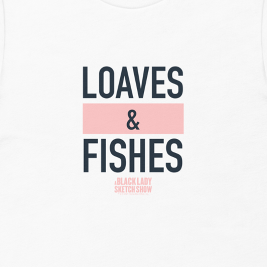 A Black Lady Sketch Show Loaves & Fishes Adult Short Sleeve T-Shirt-1