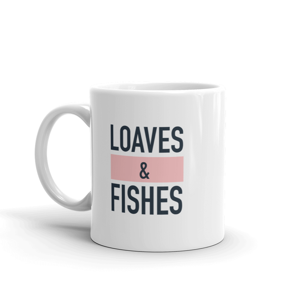 A Black Lady Sketch Show Loaves & Fishes White Mug