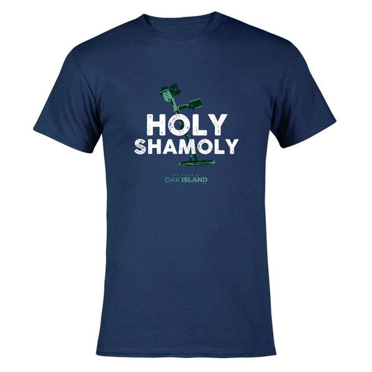 The Curse of Oak Island Holy Shamoly Short Sleeve Navy T-Shirt-0