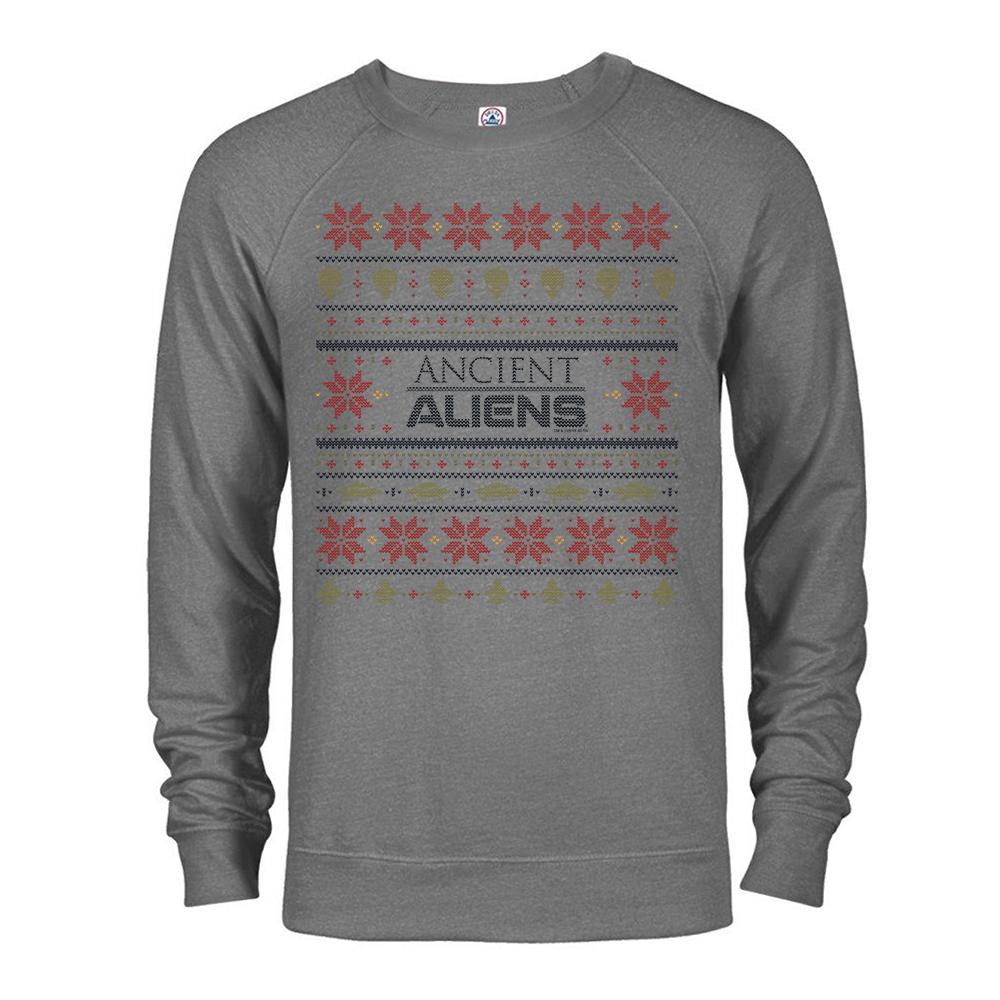 Ancient Aliens Holiday Lightweight Crew Neck Sweatshirt