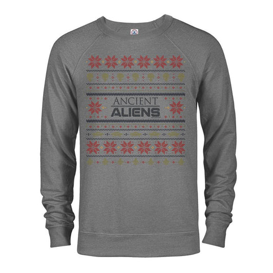 Ancient Aliens Holiday Lightweight Crew Neck Sweatshirt-4