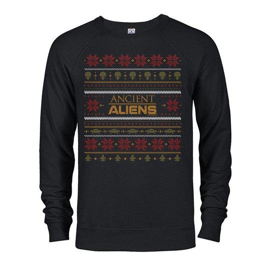 Ancient Aliens Holiday Lightweight Crew Neck Sweatshirt-2