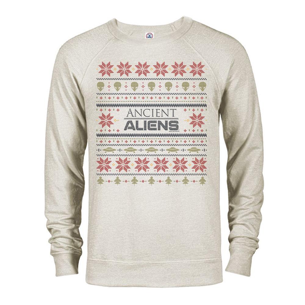 Ancient Aliens Holiday Lightweight Crew Neck Sweatshirt