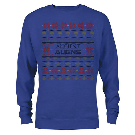 Ancient Aliens Holiday Lightweight Crew Neck Sweatshirt-5