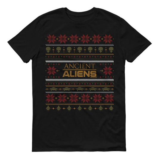 Ancient Aliens Holiday Short Sleeve T-Shirt-2