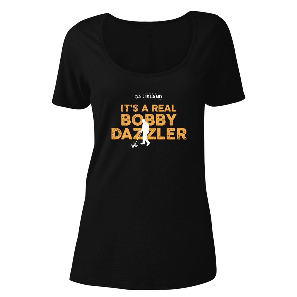 The Curse of Oak Island It's Real Bobby Dazzler  Women's Relaxed Scoop Neck T-Shirt