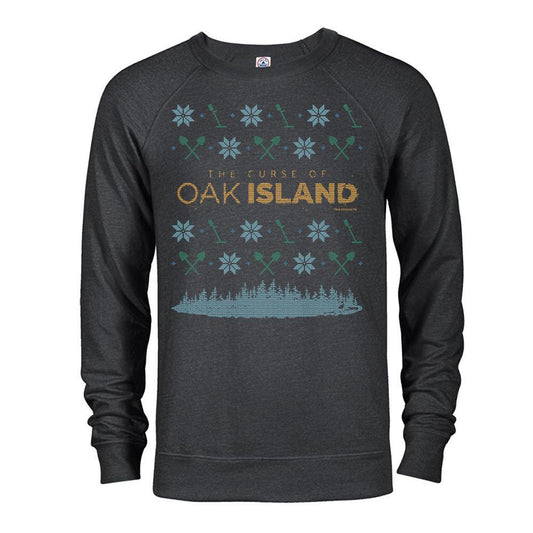 The Curse of Oak Island Holiday Lightweight Crewneck Sweatshirt-3