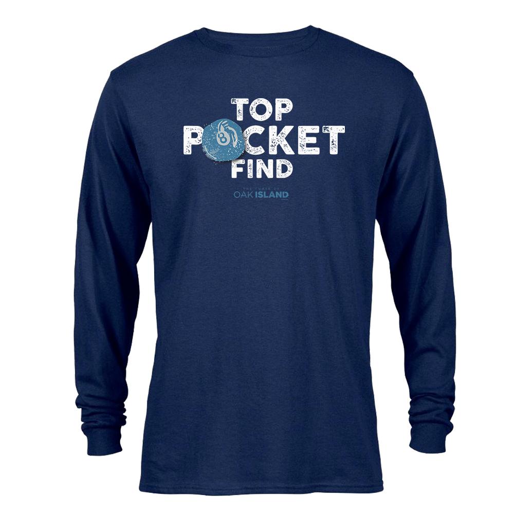 The Curse of Oak Island Top Pocket Find Long Sleeve T-Shirt