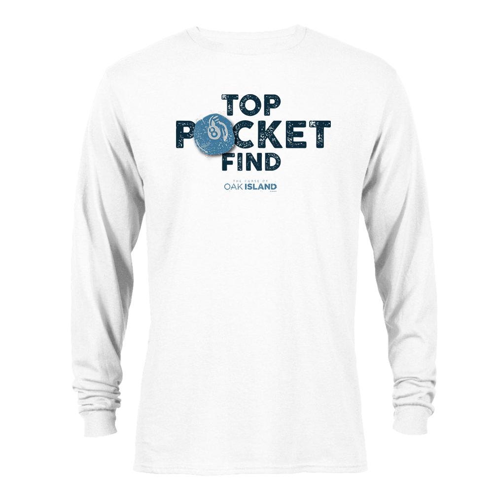 The Curse of Oak Island Top Pocket Find Long Sleeve T-Shirt
