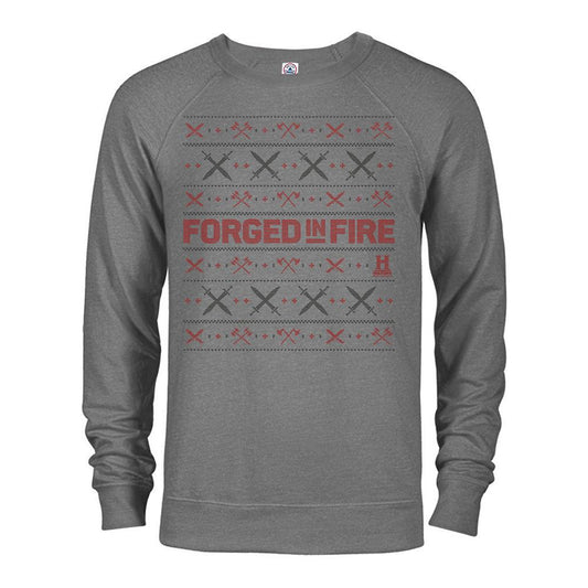 HISTORY Forged in Fire Series Holiday Lightweight Crewneck Sweatshirt-0