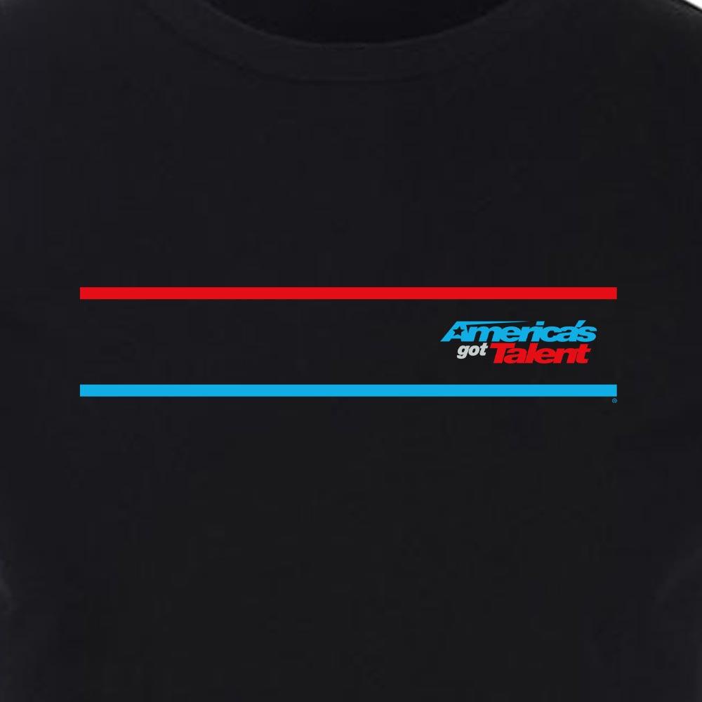 America's Got Talent Striped Adult Short Sleeve T-Shirt