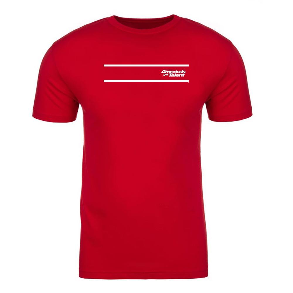 America's Got Talent Striped Adult Short Sleeve T-Shirt