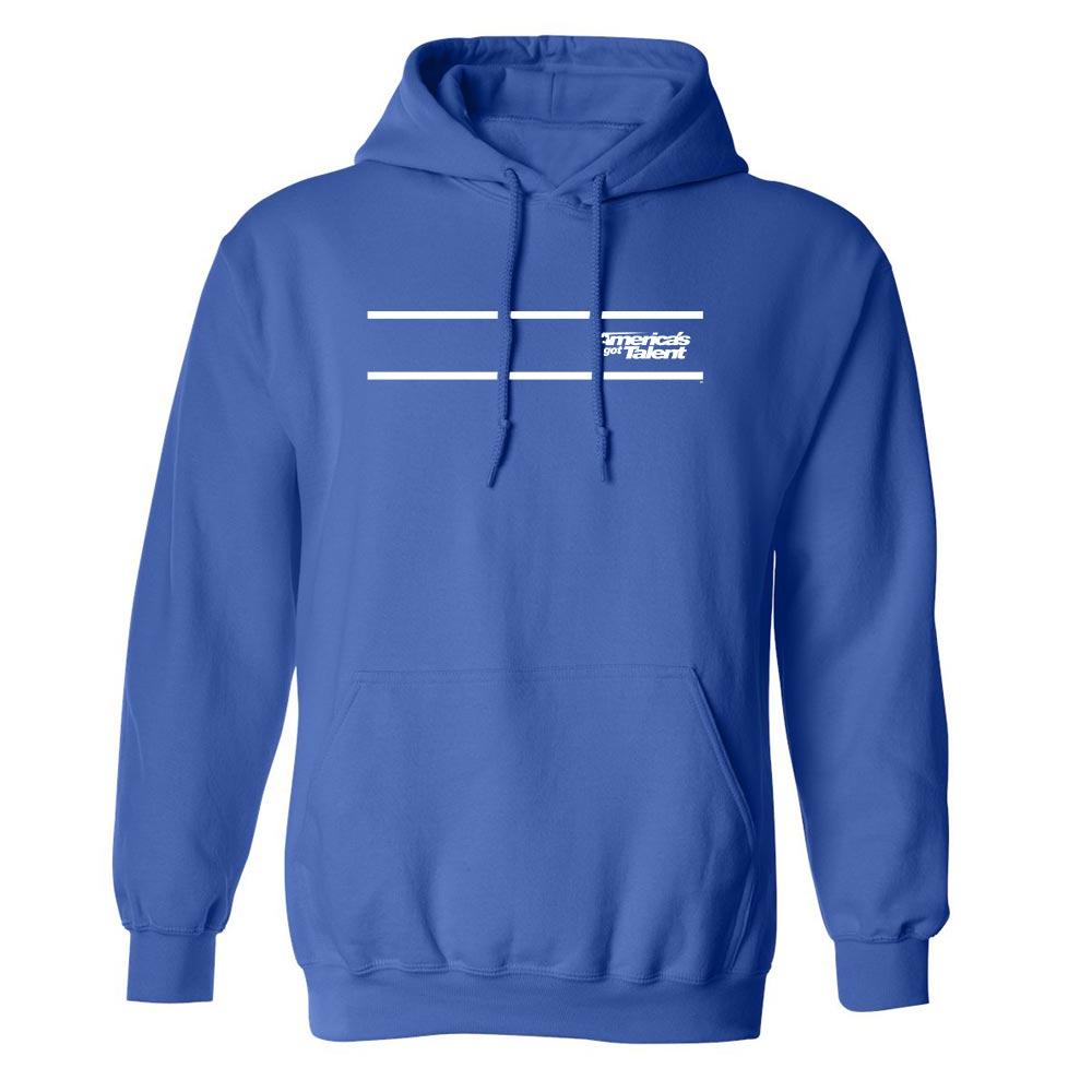 America's Got Talent Striped Fleece Hooded Sweatshirt