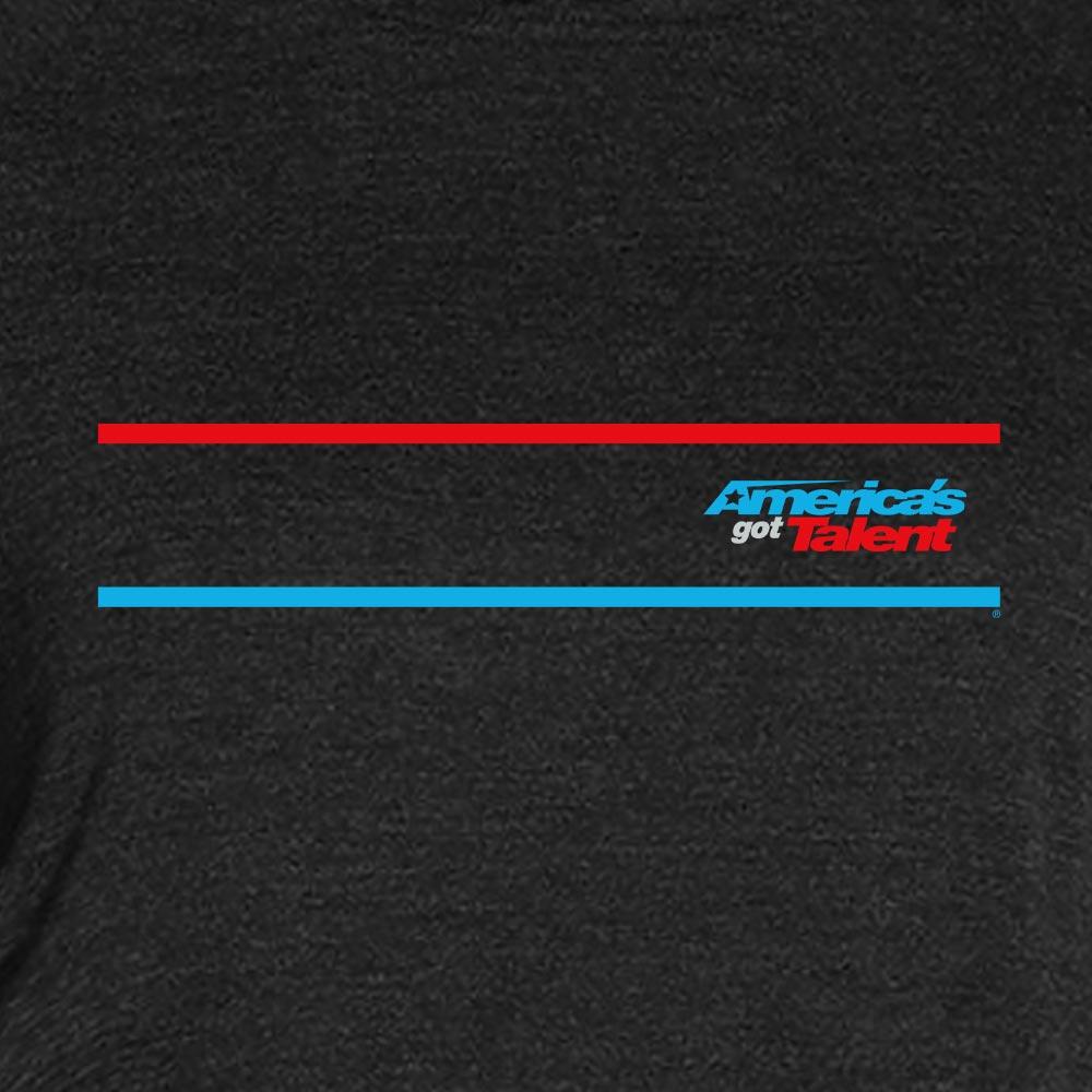 America's Got Talent Striped Adult Tri-Blend Raglan Hoodie