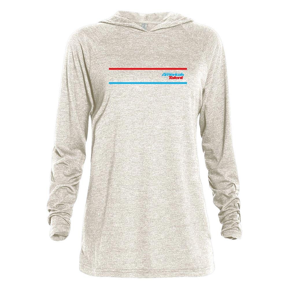 America's Got Talent Striped Adult Tri-Blend Raglan Hoodie